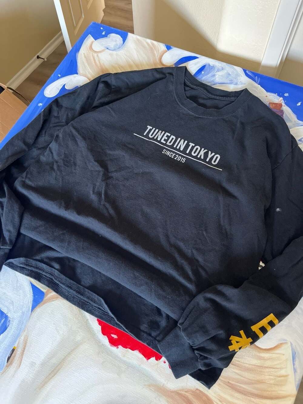 Tuned In Tokyo Legends Never Die Tiger Graphic Long Sleeve Shirt Black Size XL
